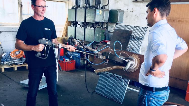 Faber zu Besuch bei der Firma Matetec in Tangerhütte